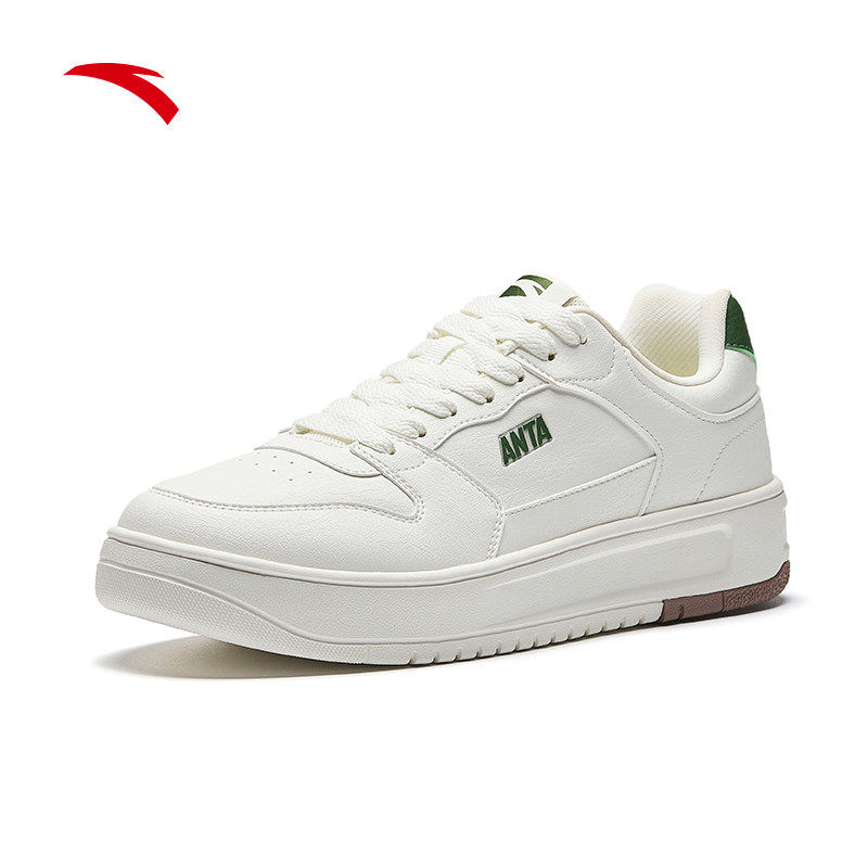 安踏破竹丨经典平底小白鞋男鞋2026春季新款板鞋运动鞋112618015,淘宝优惠券,粉丝福利购,淘宝优惠卷