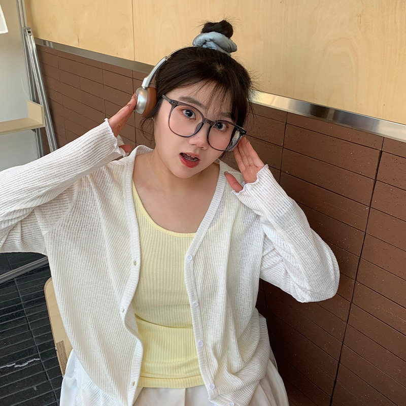 YUZI鱼子百搭防晒开衫外套大码女装微胖mm显瘦遮肉200斤透气亲肤,淘宝优惠券,粉丝福利购,淘宝优惠卷