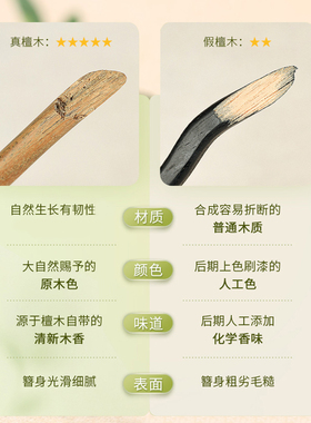 檀木发簪古风女高级感新中式木簪子现代简约木质盘发发钗头饰