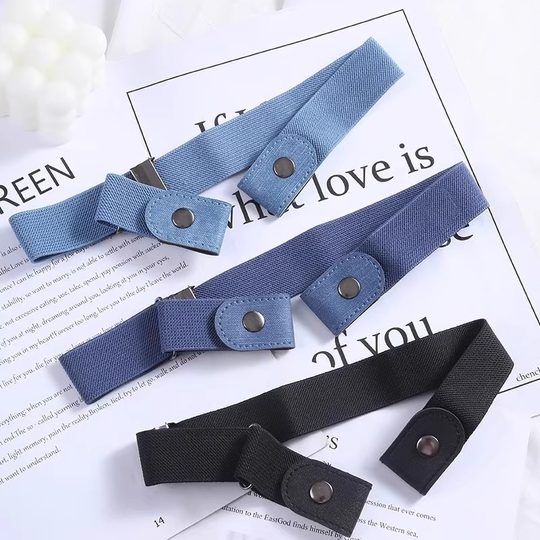 Lazy belt jeans jeans elastic waist-tightening artifact