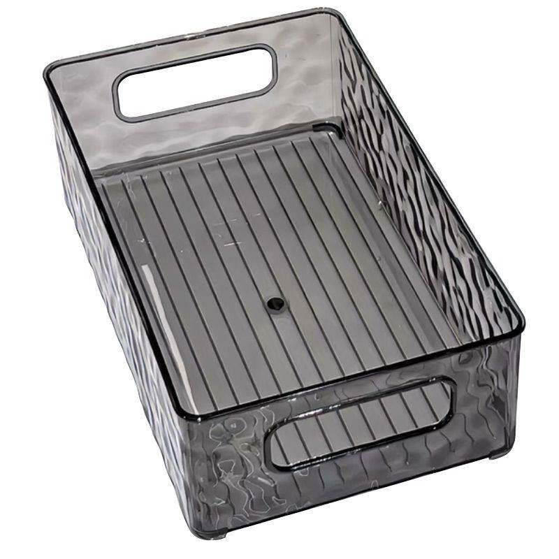 透明亚克力收纳盒桌面ins化妆品零食收纳筐护肤品梳妆台杂物盒子