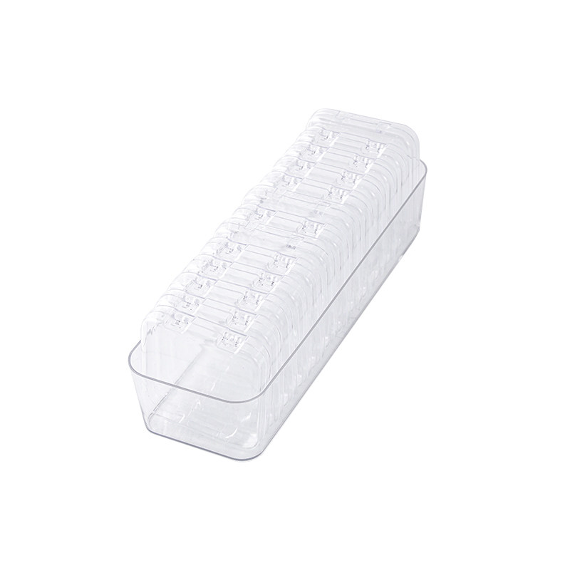 吧唧收纳盒密封防潮周边徽章谷子存放盒高透亚克力玩具零件收纳盒