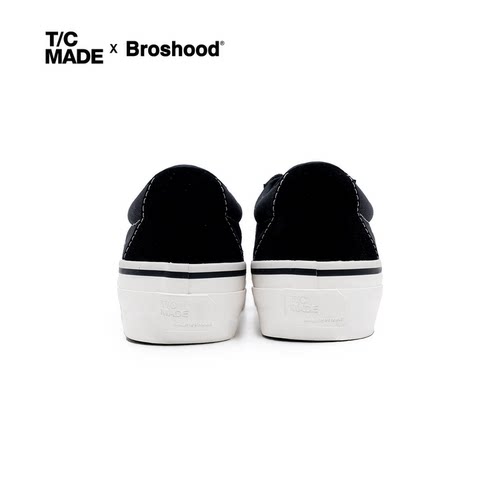 TCMADE xBroshood 联名春夏 开口笑帆布鞋日系工装厚底休闲硫化鞋 - 图2