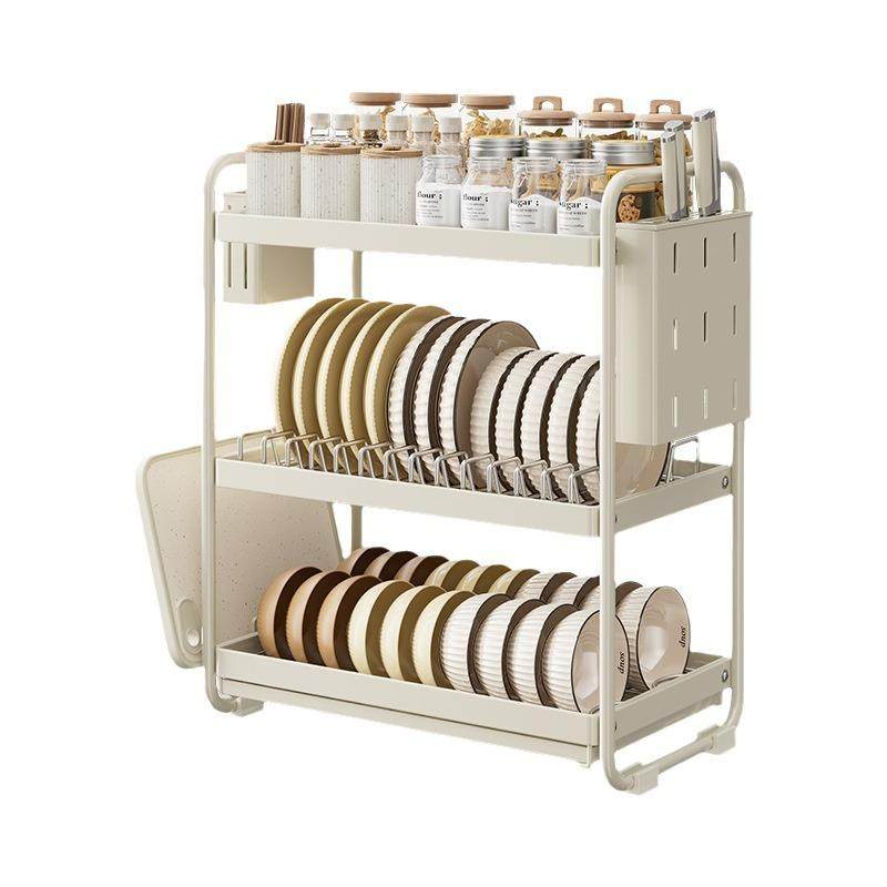 厨房置物架碗碟碗盘收纳架沥水架家用不锈钢放碗架碗筷收纳盒碗柜,淘宝优惠券,粉丝福利购,淘宝优惠卷