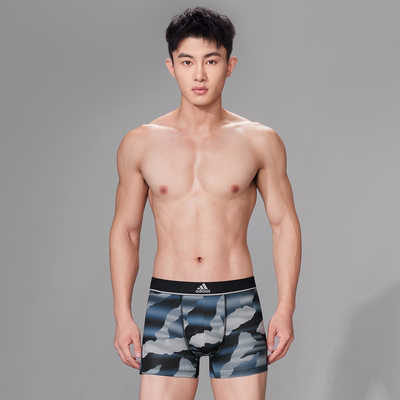 Adidas阿迪达斯男士内裤吸湿排汗舒适速干防摩擦弹力运动平角裤头