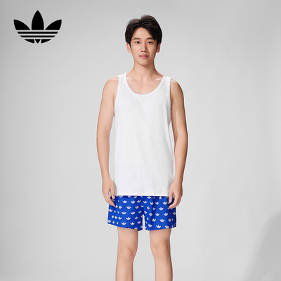 Adidas阿迪达斯三叶草男士内裤纯棉阿罗裤舒适透气跑步运动短裤