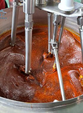 炒板面底料设备速食拌面酱料包炒锅 800L牛肉板面底料加工设备