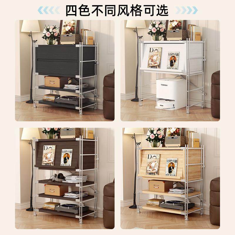 包豪斯杂志柜落地翻门置物架客厅靠墙收纳层架展示架沙发边柜床头,淘宝优惠券,粉丝福利购,淘宝优惠卷