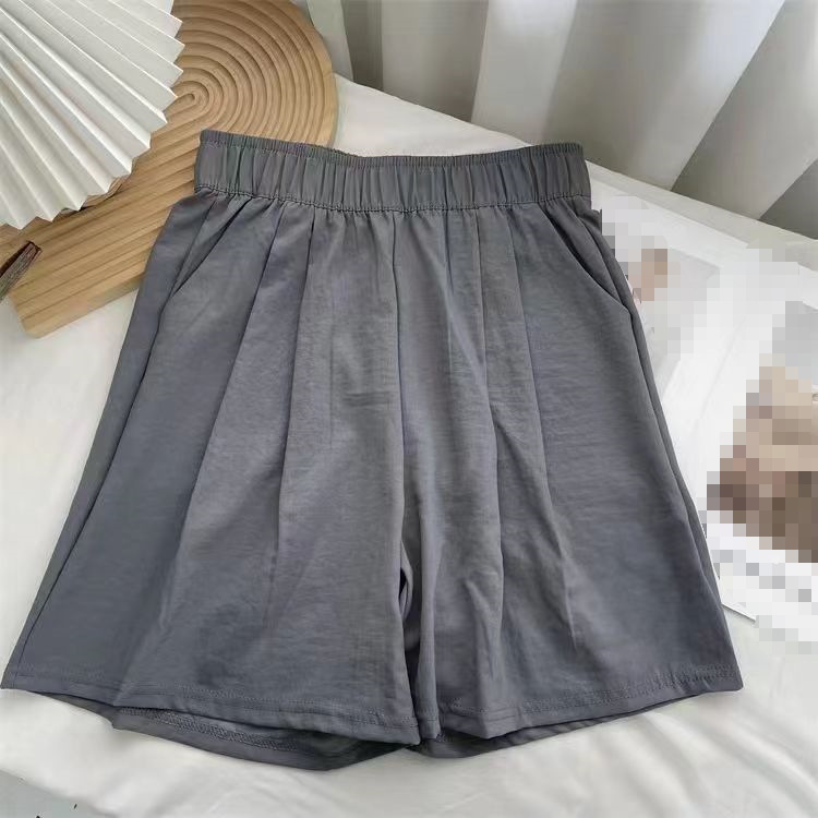 短裤女夏薄宽松高腰休闲日系慵懒风五分裤