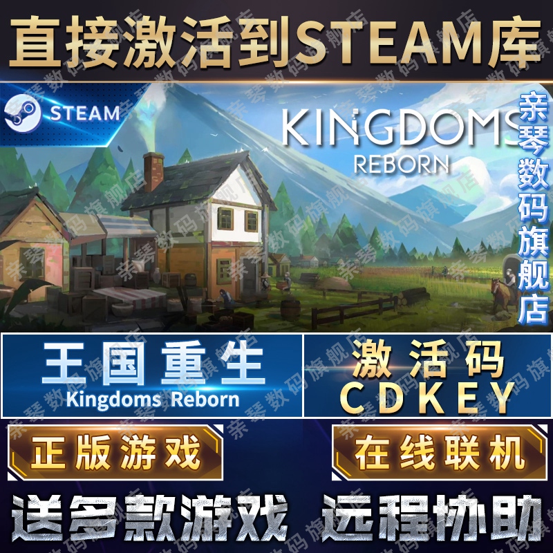 Steam正版王国重生激活码CDKEY在线联机国区全球区Kingdoms Reborn电脑PC中文游戏-图0