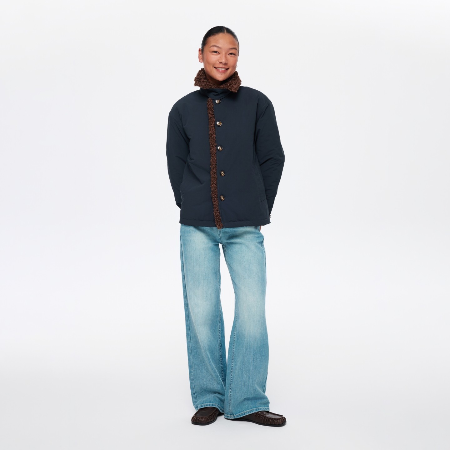 oneup3M新雪丽拼接羊羔毛领棉服外套女秋冬季保暖复古短款棉衣,淘宝优惠券,粉丝福利购,淘宝优惠卷