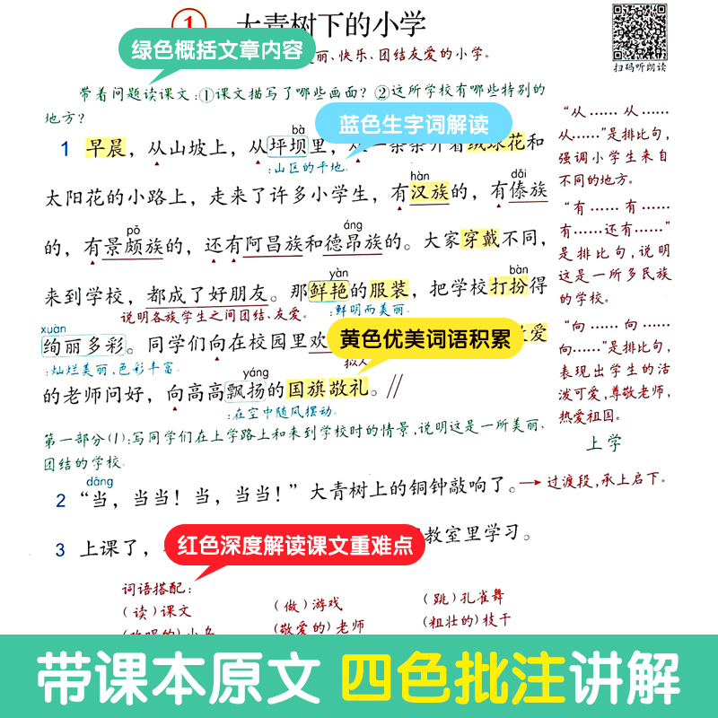 2024春新版 甘橙语文笔记人教版小学1-6年级上下册一二三四五六年级状元学霸笔记同步教材同步讲解名师教材帮完全解读课堂笔记辅导 - 图2