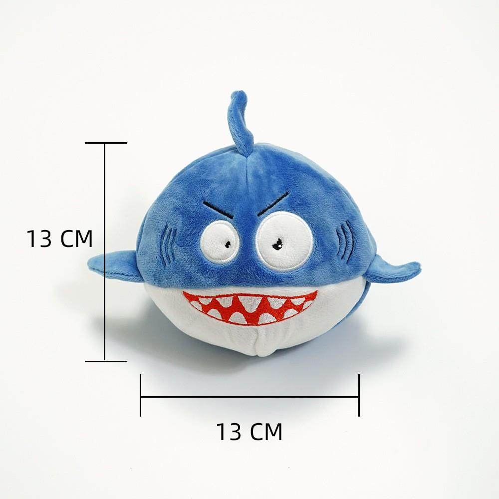 粉猪跳跳球鲨鱼玩偶双层咬不烂弹力球发声宠物玩具宠物球弹跳力强,淘宝优惠券,粉丝福利购,淘宝优惠卷