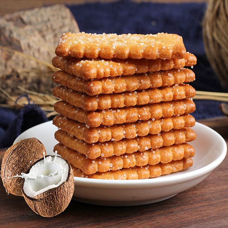 新加坡康元椰子奶油饼干传统老式椰香酥脆儿时零食办公休闲食早餐