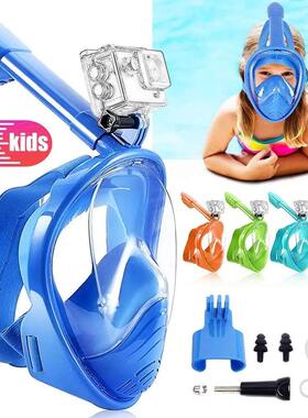 Full Face Kids Snorkel Mask Snorkeling Gear Diving Marsk wit