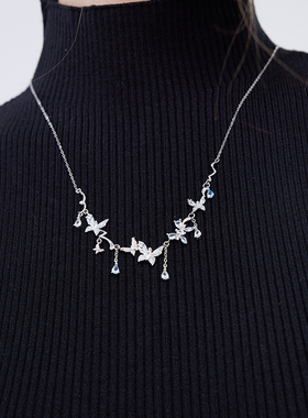 VIVIWELL蝶语韶光蝴蝶S925银项链