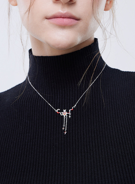 VIVIWELL灵蛇瑞果红锆石项链