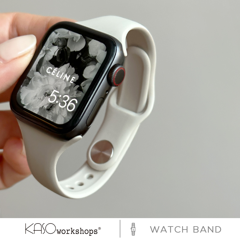 KASO适用官方苹果applewatch9手表小蛮腰硅胶表带运动透气表带iwatch8手表腕带春夏季新款7654SE女款超细-图0