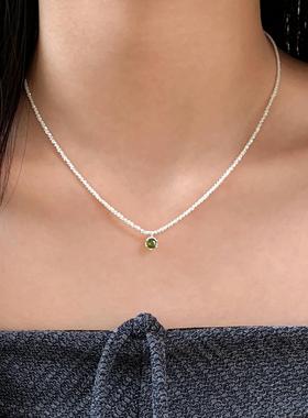 波光粼粼项链轻奢高级感爆款锁骨链绿野仙踪小众女颈链