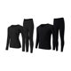 Wood and He winter thermal underwear for women and men plus velvet and thickened round neck 7A antibacterial bottoming underwear for autumn clothes and long trousers