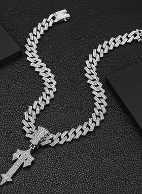 十字架跨境合金宝剑宝剑吊坠项链