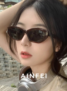 【可可镜】复古猫眼偏光墨镜太阳镜女UV400防紫外线近视可配度数