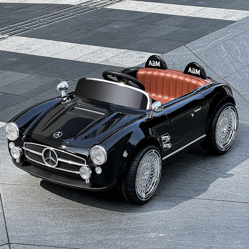 儿童电动车可坐人四轮遥控玩具汽车婴儿童车男女小孩宝宝奔驰复古,淘宝优惠券,粉丝福利购,淘宝优惠卷