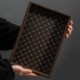 High-end retro tea tray walnut jewelry rectangular
