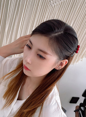 梳子式发夹梳插盘发夹碎发卡头饰