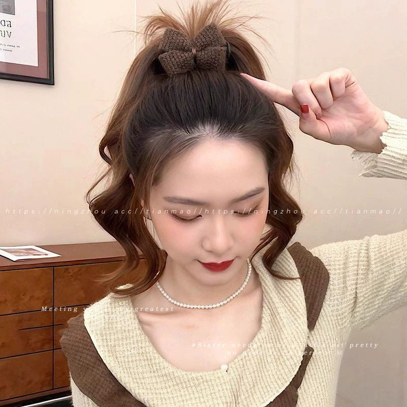 秋冬美拉德豹纹花朵蝴蝶结发夹头饰丸子头抓夹鲨鱼夹高级感发卡女,淘宝优惠券,粉丝福利购,淘宝优惠卷