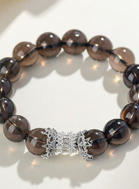 批发天然水晶茶晶小蛮腰手链时尚原创大气女士新爆款手串饰品礼物