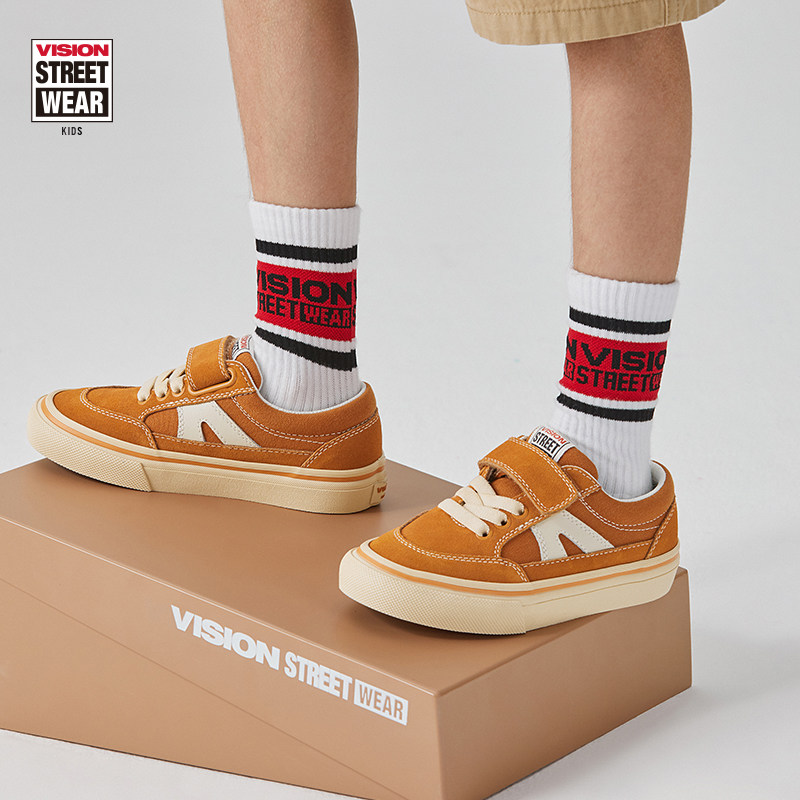 VISION童鞋 STICKY魔术贴低帮帆布鞋滑板鞋秋冬男童女童运动鞋,淘宝优惠券,粉丝福利购,淘宝优惠卷