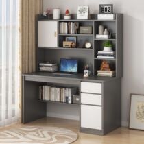 Desktop Computer Desk Simple Bookcase Desk Integrated Bookcase Combination Brief Modern Bedroom Learning Desk Sub