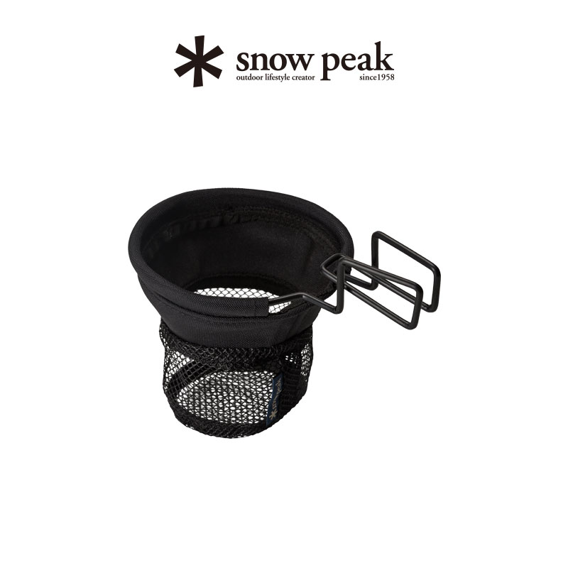 snowpeak雪峰sp露营户外黑色折叠便携网眼吊挂杯架UG-282 - 图2