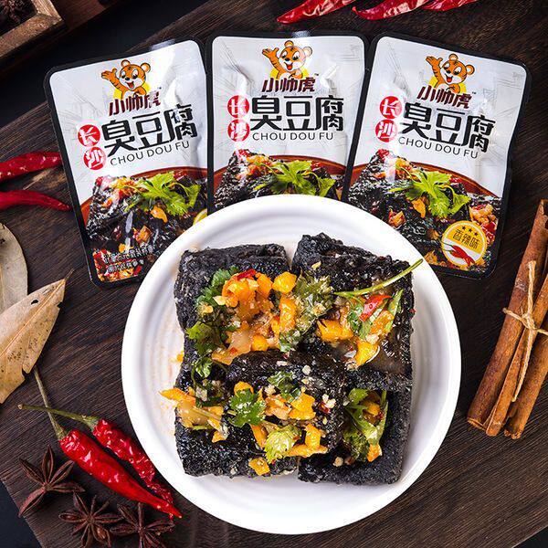 小帅虎长沙特产开袋即食油炸臭豆腐 伏磊嘉豆腐干