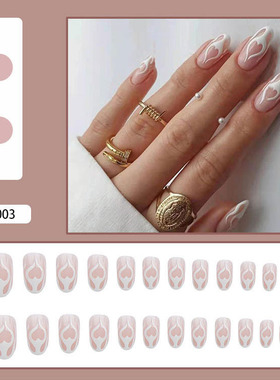 假指甲穿戴甲可拆卸外贸欧美假指甲ins芭蕾指甲片press on nails