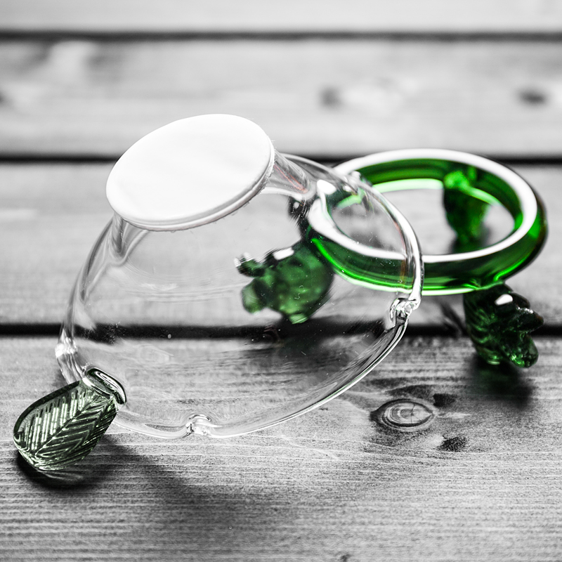 耐热玻璃茶壶茶漏透明玻璃功夫茶具茶道配件隔滤茶器 过滤网茶具 - 图0