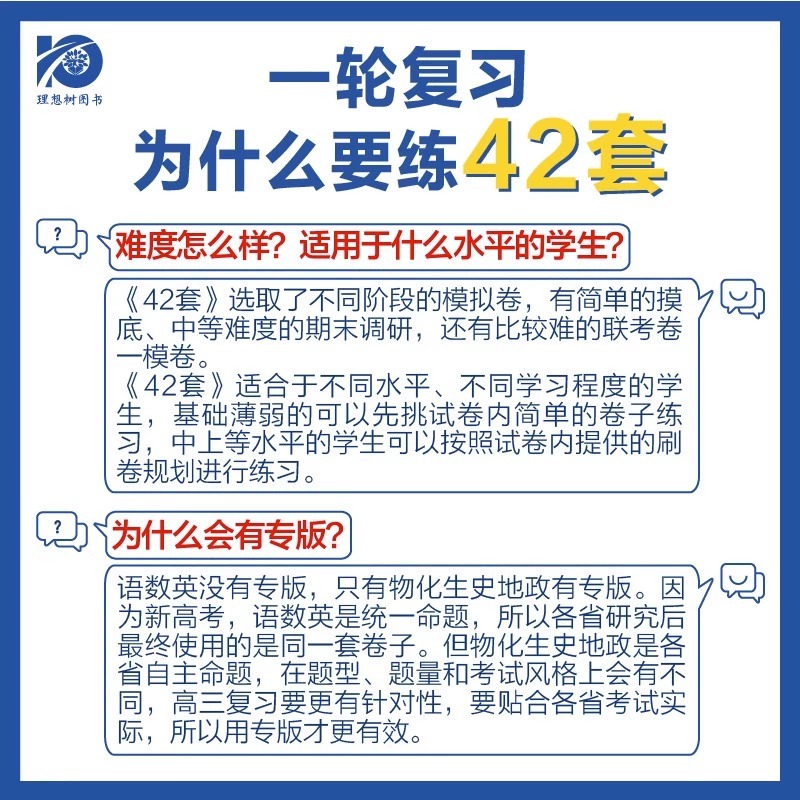 2024新版高考必刷卷42套模拟卷汇编必刷题高三一轮总复习资料练习册语文数学英语物理生物化学政治地理历史四十二套卷刷题江苏专用 - 图1