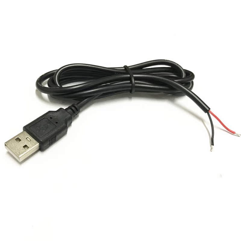 0.5 Square USB Male Head Line 2 Core Data Power Supply Charg-图1