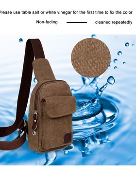 Men Casual Canvas Usb Charging Chest Bag Casual Messenger S