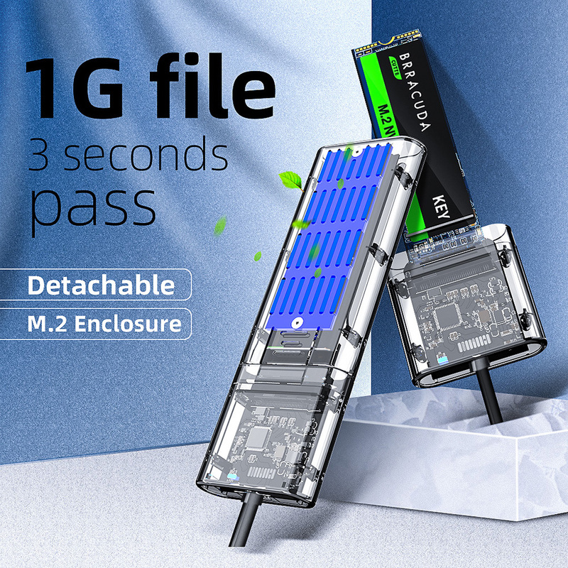 Usb3.0 Gen1 High Speed5gbps M.2 To Usb3.1 Type-c Mobile Hard - 图1