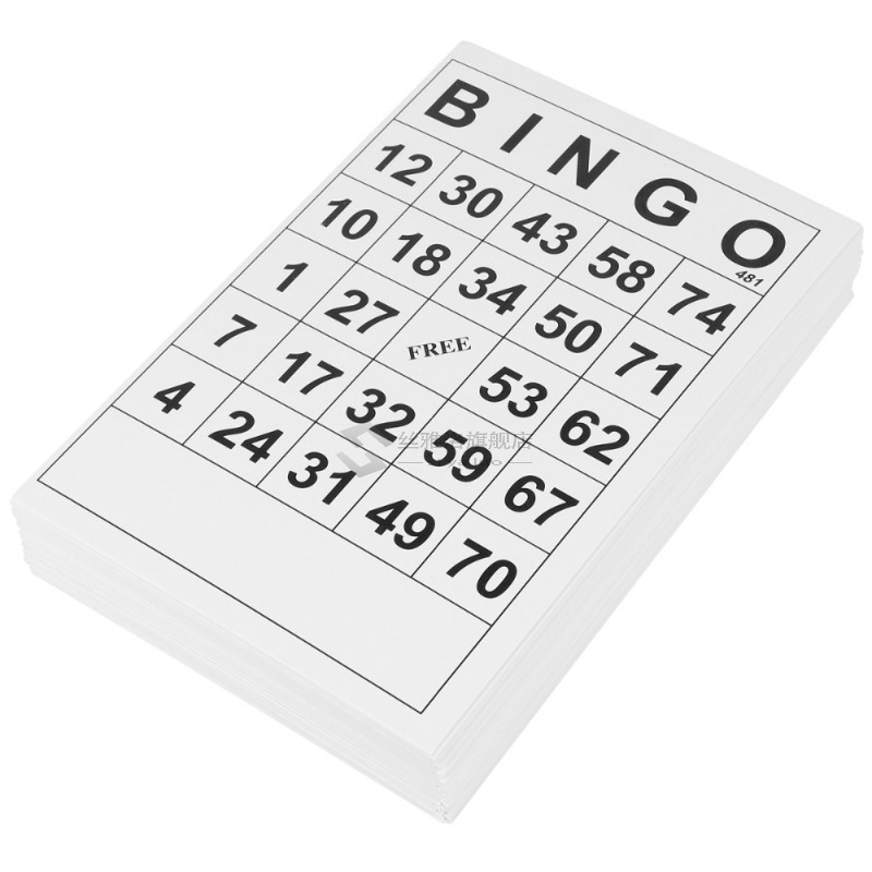 60Pcs Bingo Card Bingo Card for Fun Intellectual Developt P-图0