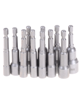 1Metric 5~14mm Magnetic Nut Driver Set Socket Adapter Hex Dr
