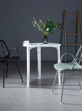 Nordic Dining Chair Kitchen Furniture Backrest Home Wrought