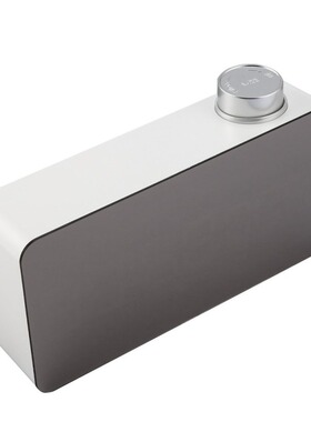 Temperature Unit LED Time Display Mirror Clock with Rotating