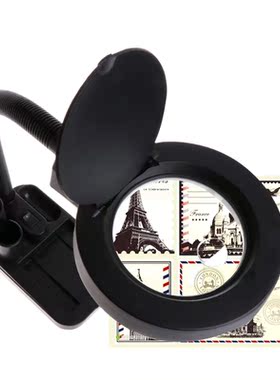 5X 10X Magnifier Magnifying Glass Desk Lamp Repair Tools Wit