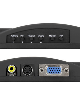 PC Laptop Composite AV/S Video To VGA TV Converter Monitor A
