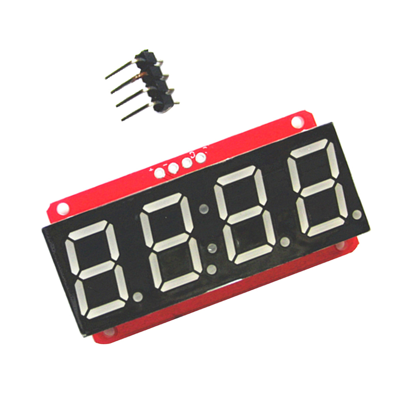4 Digit 7-Segment 0.56' LED Display Module HT16K33 I2C - 图1