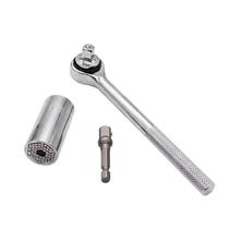 7-19mm Universal Spanner Grip Ratchet Sockets Set MultiFunc