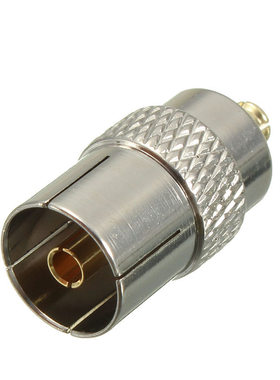 MCX Male Plug to Coax Coaxial Female Socket TV Antenna Aeria